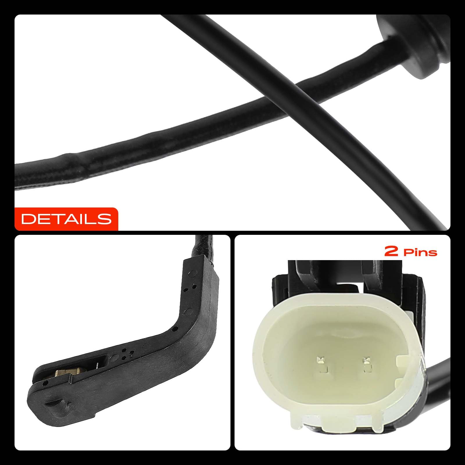 Frankberg Sensore Usura Pastiglie Freno Anteriore 2-Poli Compatibile con Discovery Sport L550 R.a.n.g.e R.o.v.e.r Evoque L538 Replace# 355252701