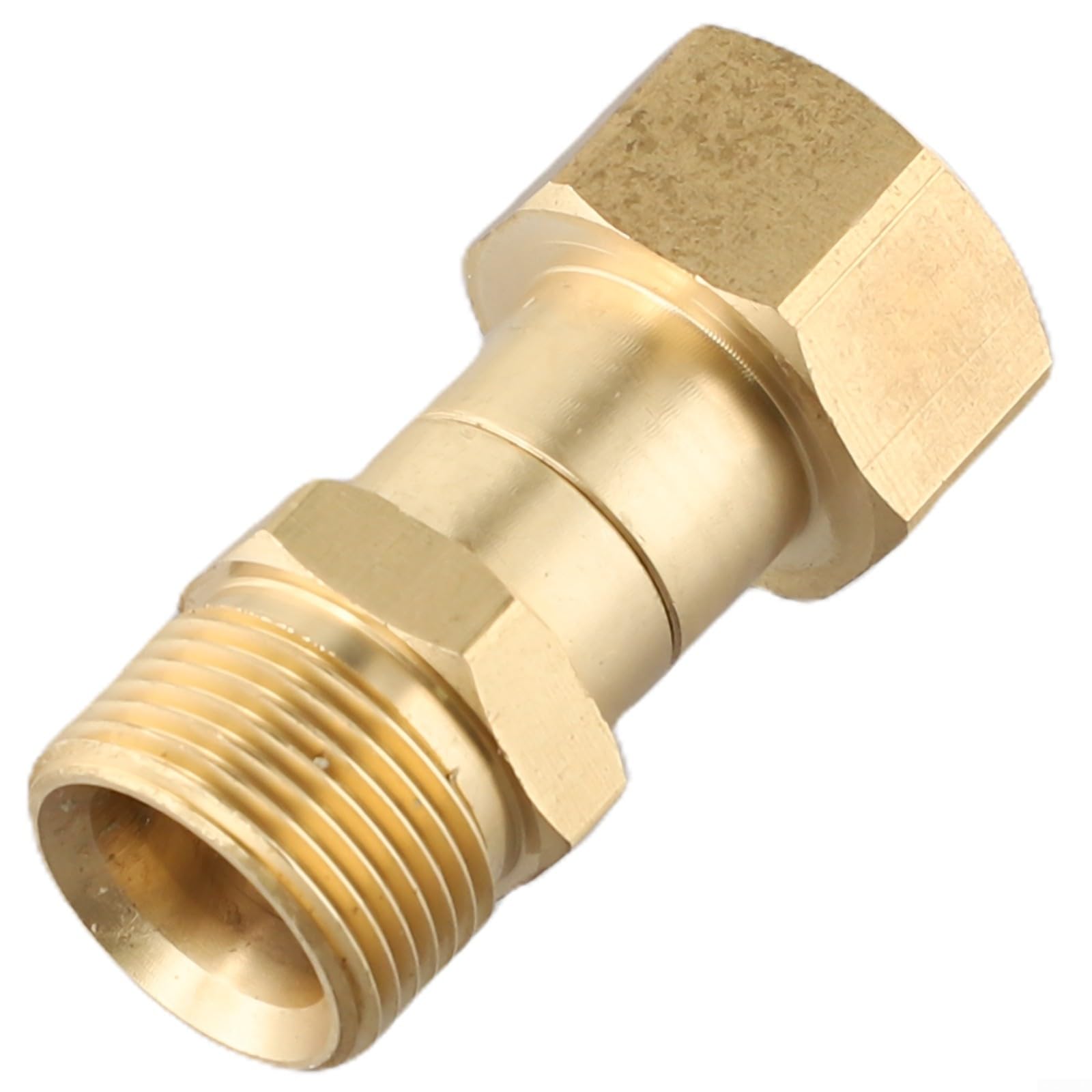 Swivel Joint for Pressure Washer with M22 14mm Brass Construction Supporting Rotation Without Hose Binding or Twisting