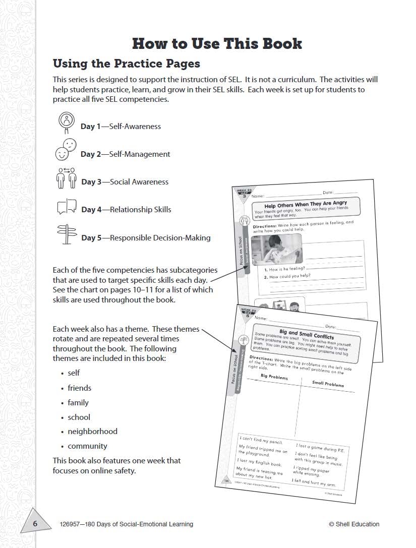 180 Days: Social-Emotional Learning for 1st Grade Practice Workbook for Classroom and Home, Cool and Fun Practice Created by Teachers (180 Days of Practice) - Image 3