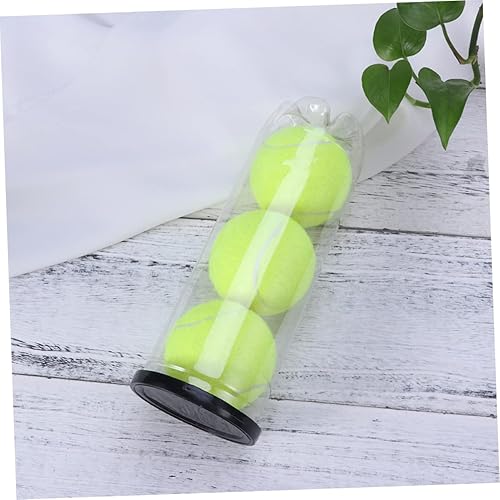 Miniatura 8 de Toddmomy 6 unidades de cilindro de tenis transparente contenedor negro para pelotas de tenis con tapa, organizador de almacenamiento de pelotas de