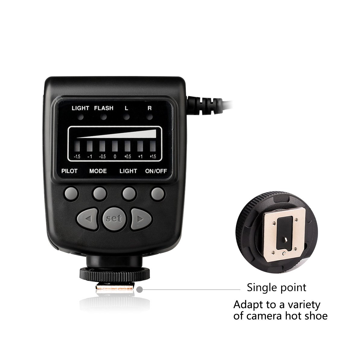 Meike LED Macro Ring Flash Light FC-100 Compatibel met Canon N Pentax Olympus DSLR Camera Camcorder met Adapter Ringen
