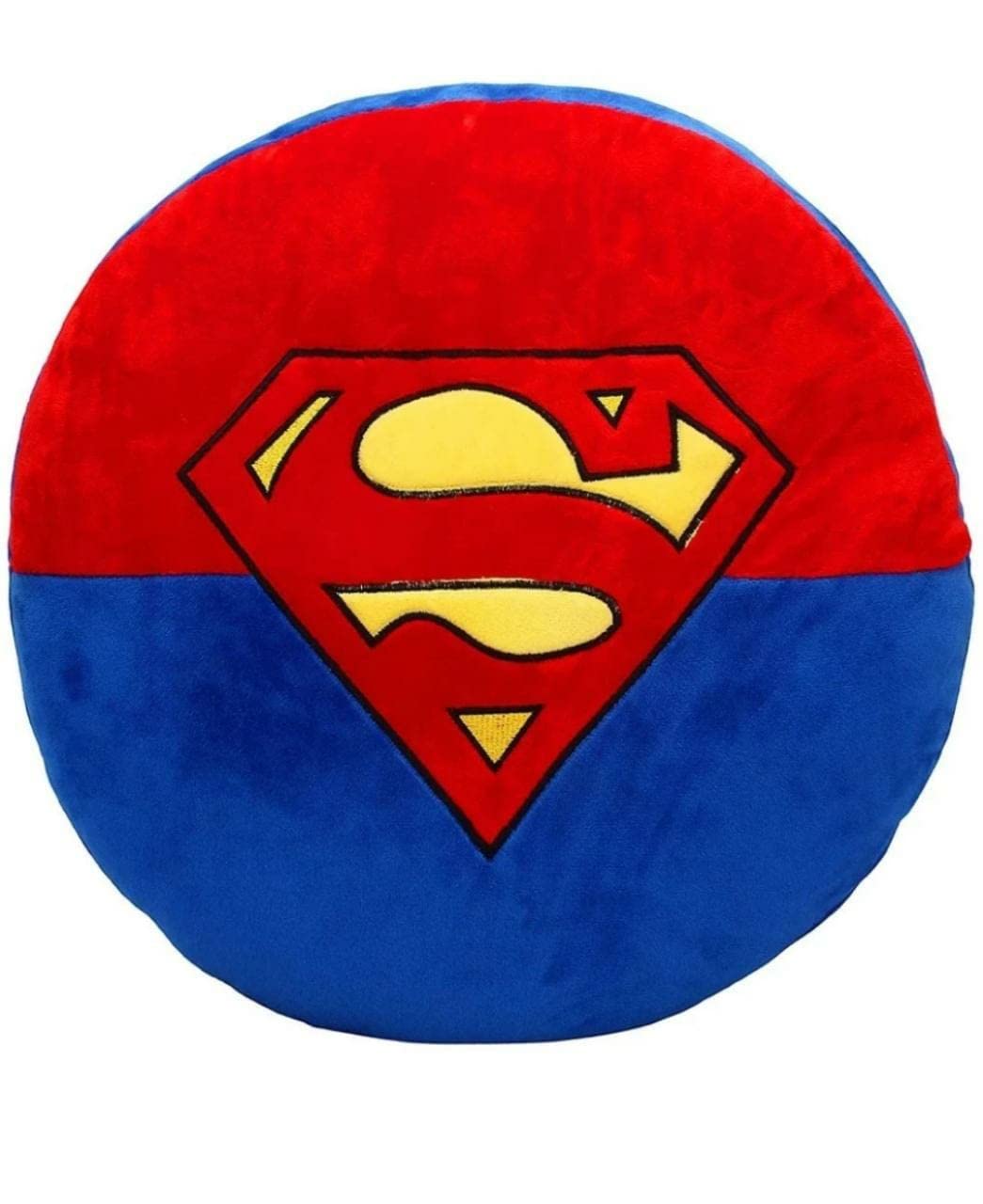 Aroma Brand - Fruit and Cartoon Round Foam Pillows / 14 inch/Kids Playing Skin Friendly Head/Back Pillow/Pack of 1 (Super Man)