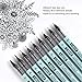 WRITECH Liquid Fineliner Pens Black Precision Multiliner Micro Pen 9 Pack, Quick Dry Waterproof Pigment Ink Drawing Pen for Journaling Planning Hand Lettering Illustration Sketching Calligraphy