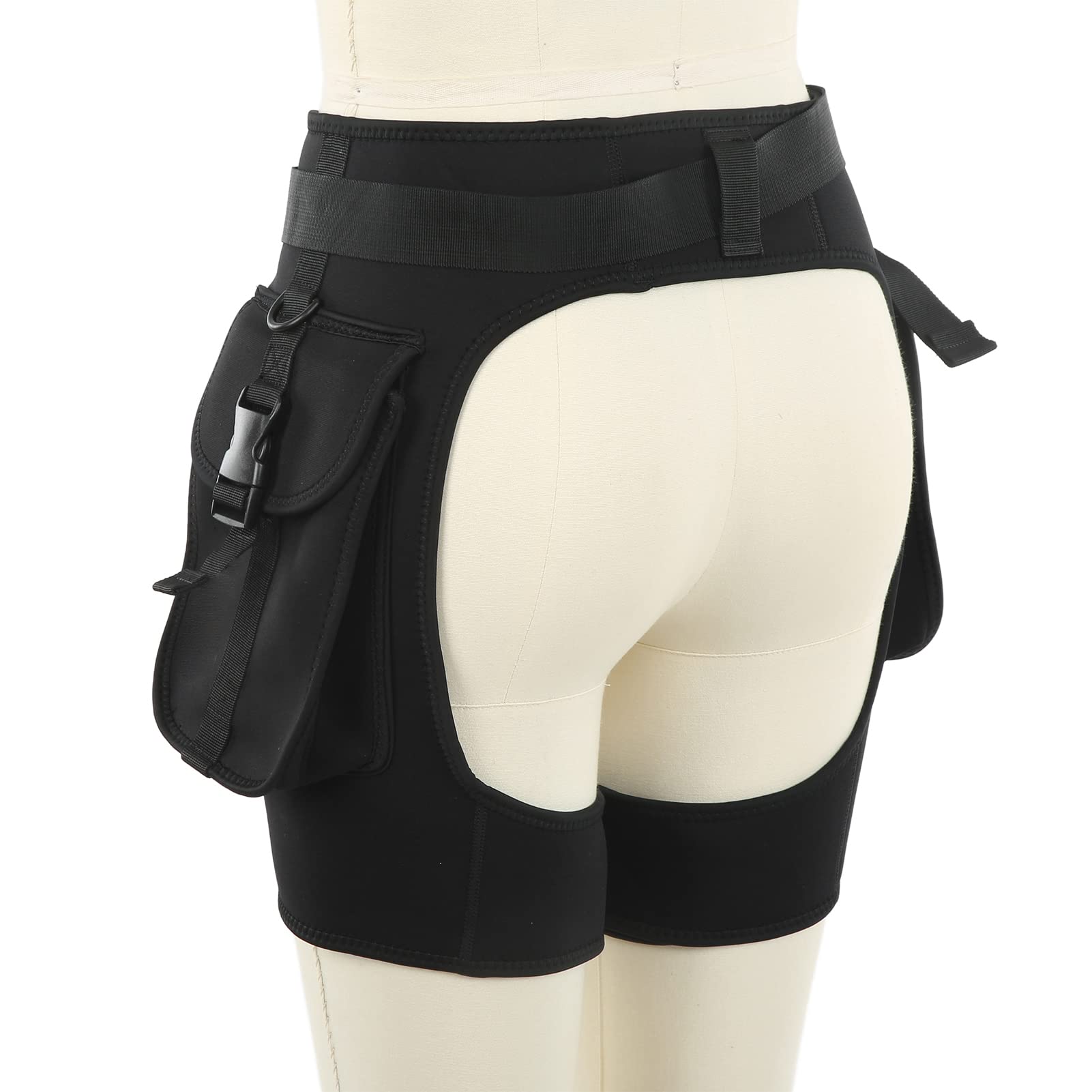 Pantalones Traje Neopreno para Hombre, Pantalones Cortos técnicos Buceo Neopreno 2,5 mm, Secado rápido, con Dos Bolsillos Laterales Grandes y Cintura Ajustable para Buceo técnico(X-Large)