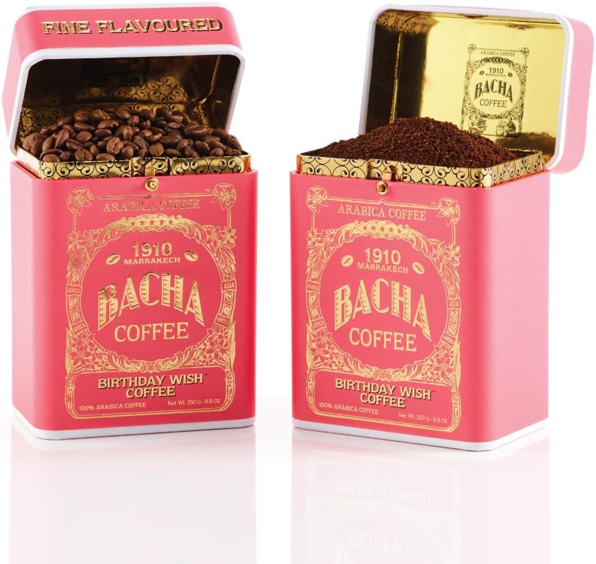 Birthday Wish Fine Flavoured Signature Nomad Collection, Medium Roast, 100% Arabica Specialty Coffee, Whole & Ground Beans Bundle