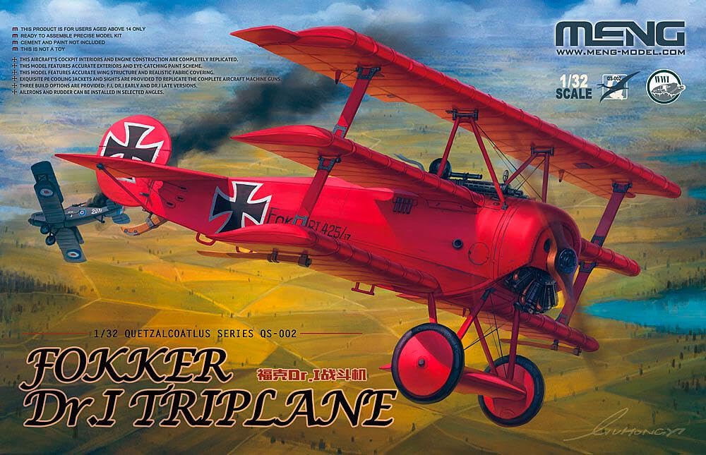 Amazon | 1/32 フォッカー Dr.I 戦闘機 レッドバロン (1/10 レジン製