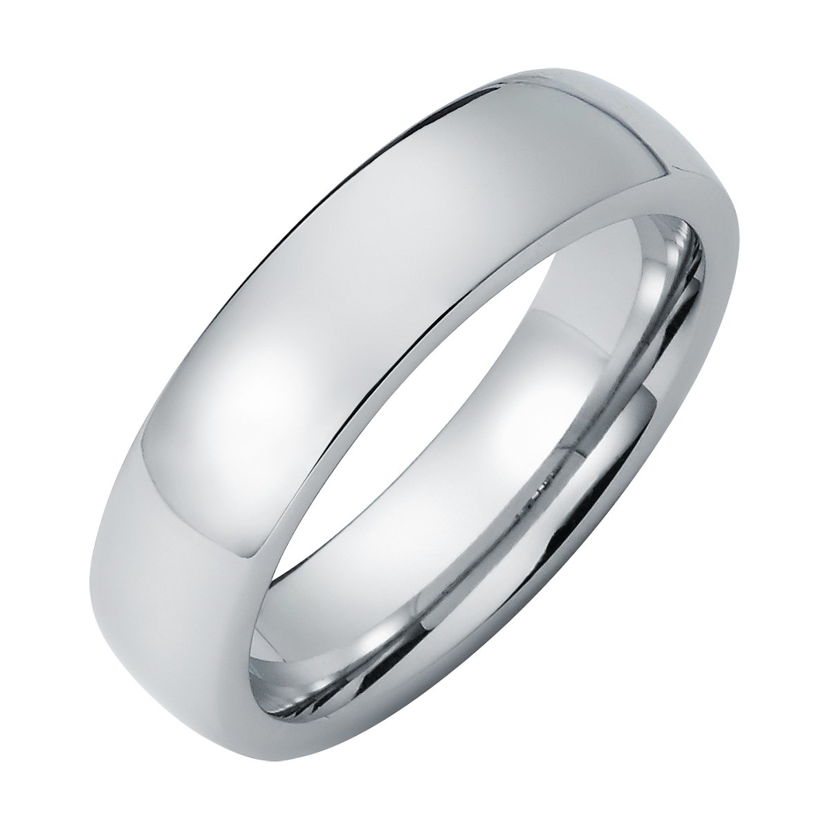 Cobalt Chrome 7mm Low Dome Comfort Fit Classic Plain Wedding Band Ring, Metal gemstone, not-known
