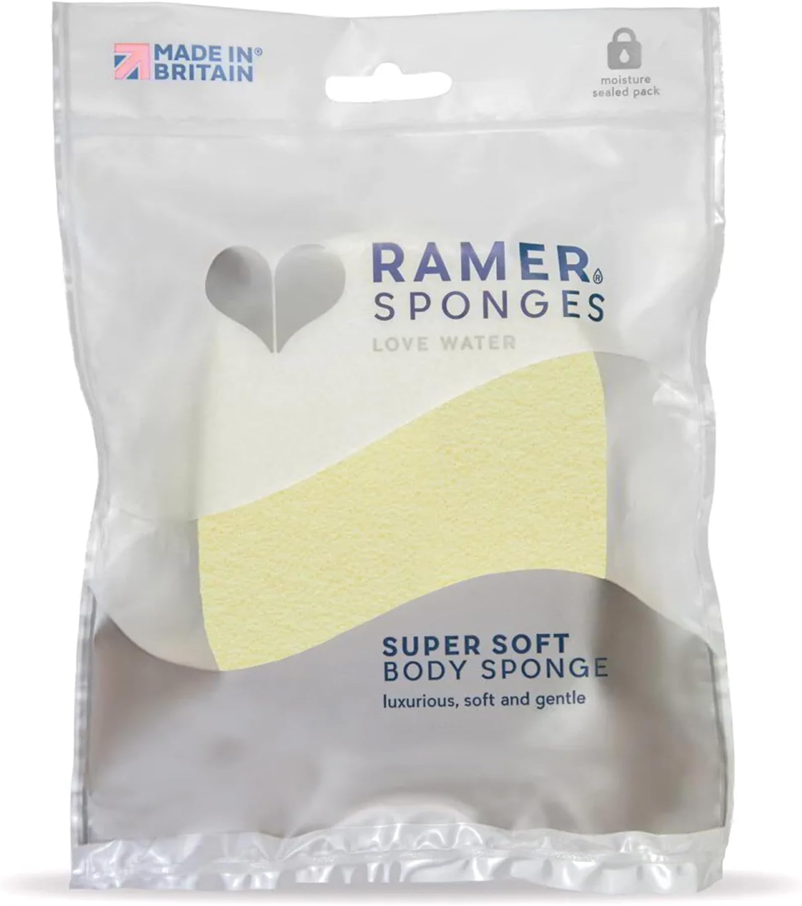 – Shower Sponge - Super Soft Body Sponge Small (Yellow
