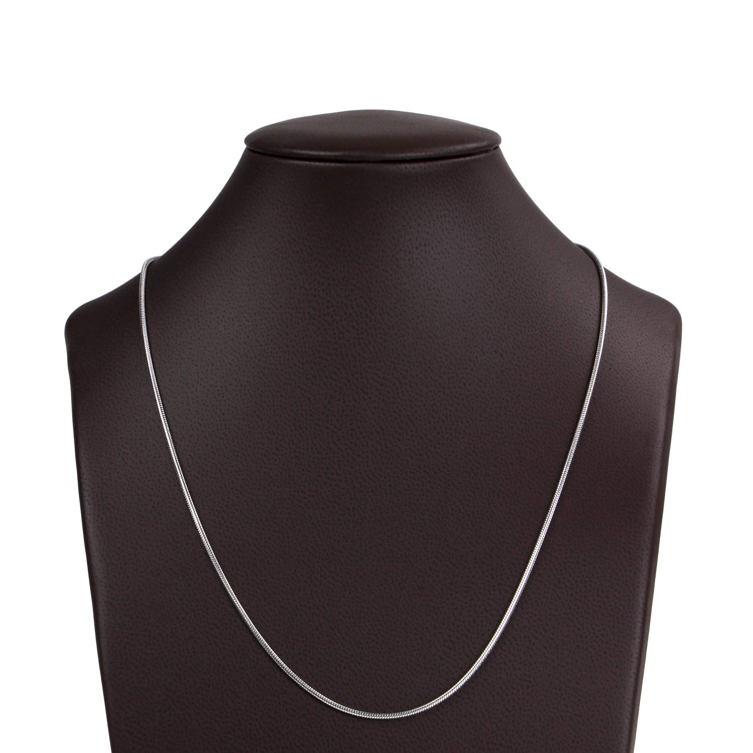 DUR Silberkette ohne Anhänger 925 Sterling Silber, rhodiniert, alle Varianten und Perlenkette