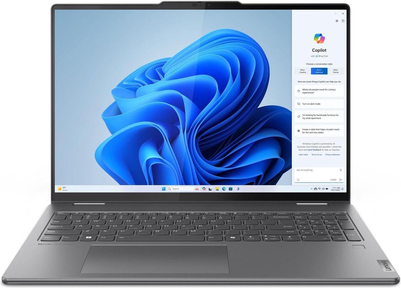 Amazon.com: Lenovo Yoga 7i 2-in-1 Laptop with Intel Core Ultra 7