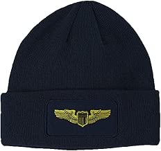 Custom Patch Beanie Air Force Pilot Badge Embroidery Acrylic - coolthings.us