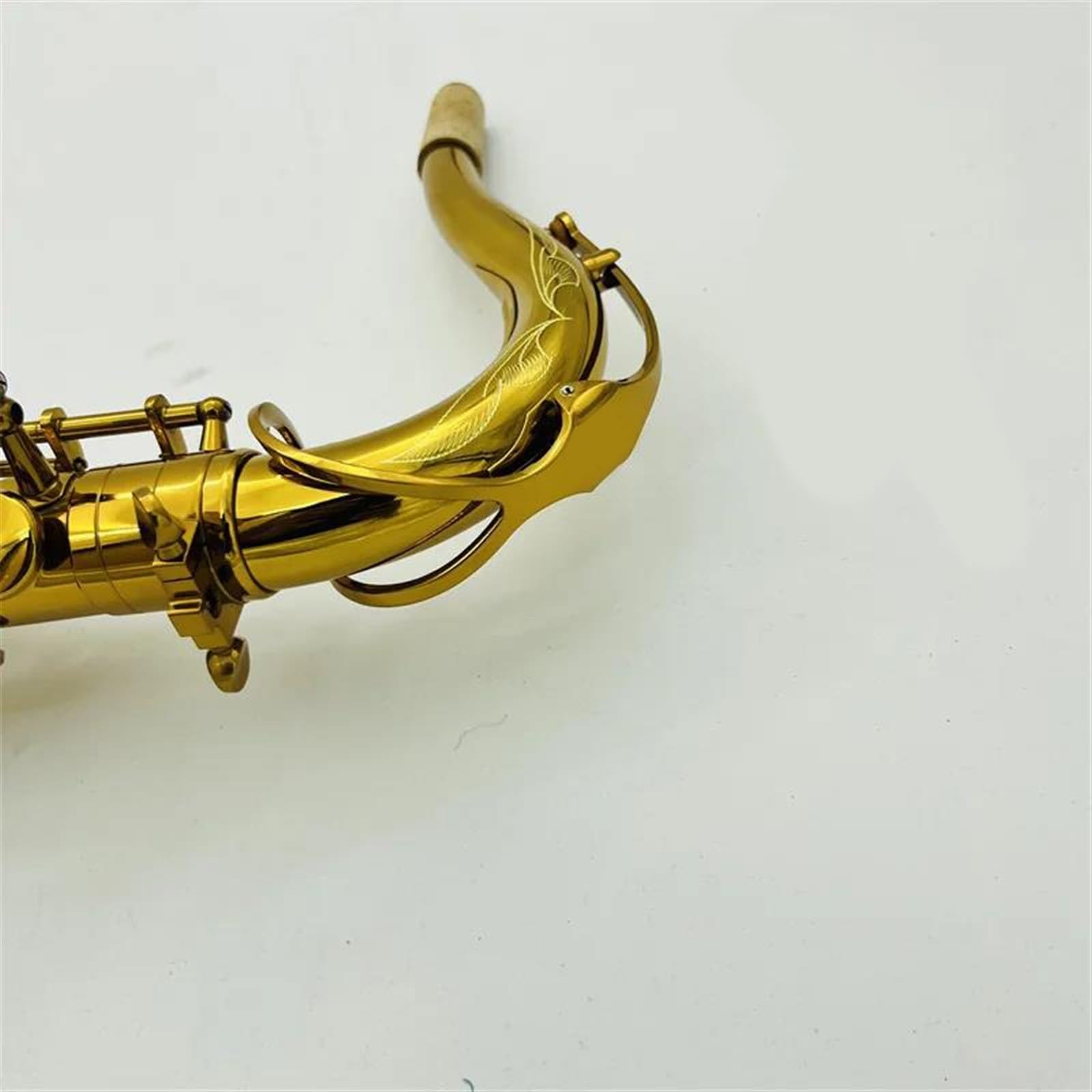 Początkujący Student Profesjonalny Saksofon Saksofon Tenorowy Bb Płaski Mosiężny Instrument Muzyczny Z Etui profesjonalny Saksofon (Color : Leather bag)