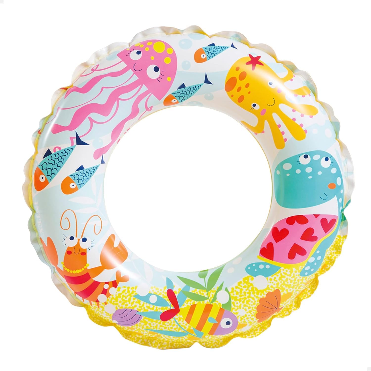Planet of Toys Ocean-Themed Swimming Ring for Kids Durable Inflatable Swim Tube | Perfect for Beach & Pool Playtime 51cm (20")-image-22