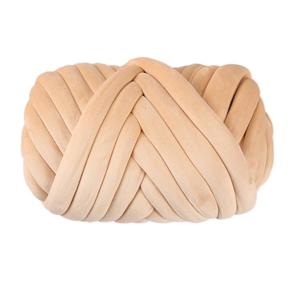 Gruba włóczka wełniana, 750 g, Chunky XXL Yarn do dziergania na ręce, przędza do dziergania na ręce, nieporęczna, miękka przędza dla początkujących, do szydełkowania, koców, poduszek, kosza dla