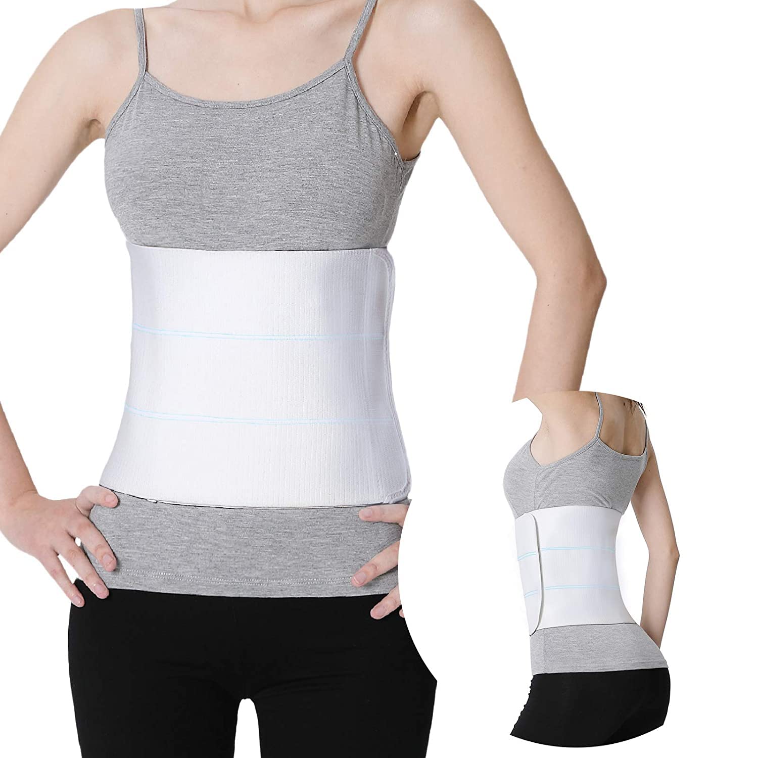 S Faja abdominal postoperatoria - Banda elástica para apoyo y compresión del estómago, bariátrica, abdominoplastia
