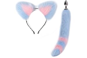 Wolf Fox Furry Tail Plug and Ears Headband