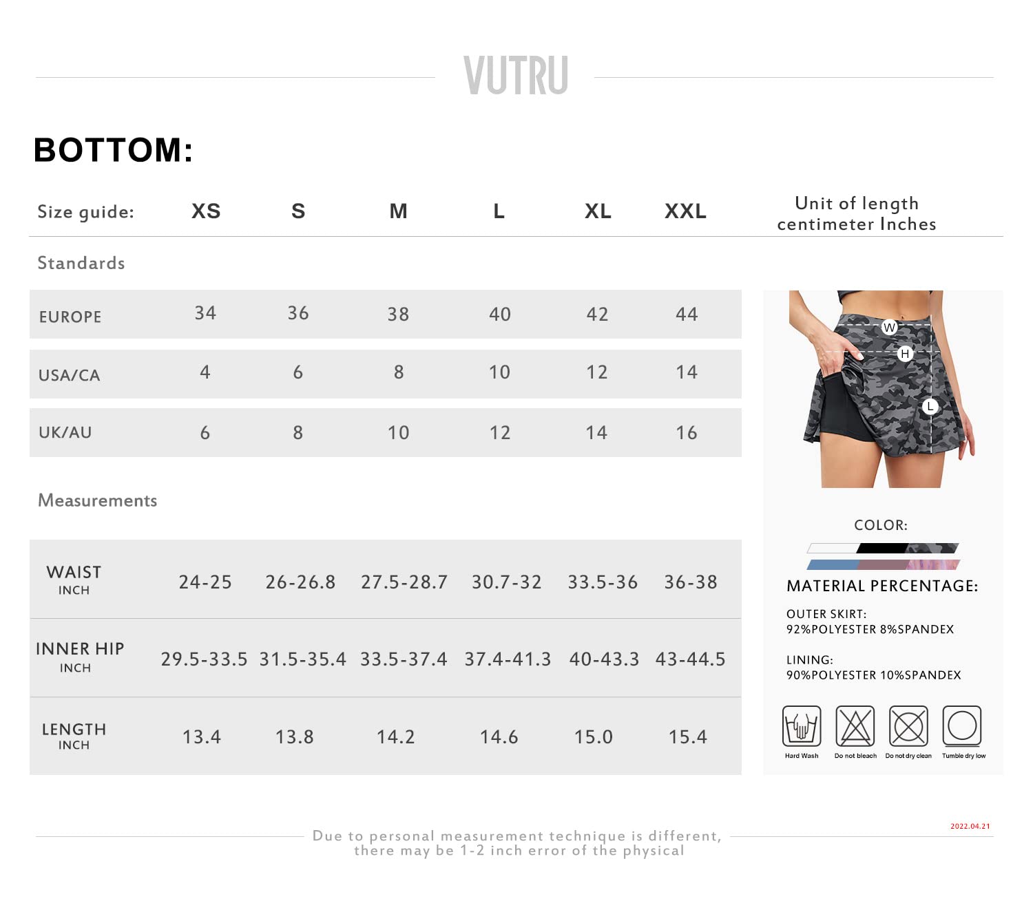 VUTRU Faldas de Tenis Cintura Alta Faldas Pantalón Skorts de Golf para Mujer Mini Faldas Deportiva Plisadas para Correr Gimnasio Fitness con Pantalones Cortos Interior Camuflaje L