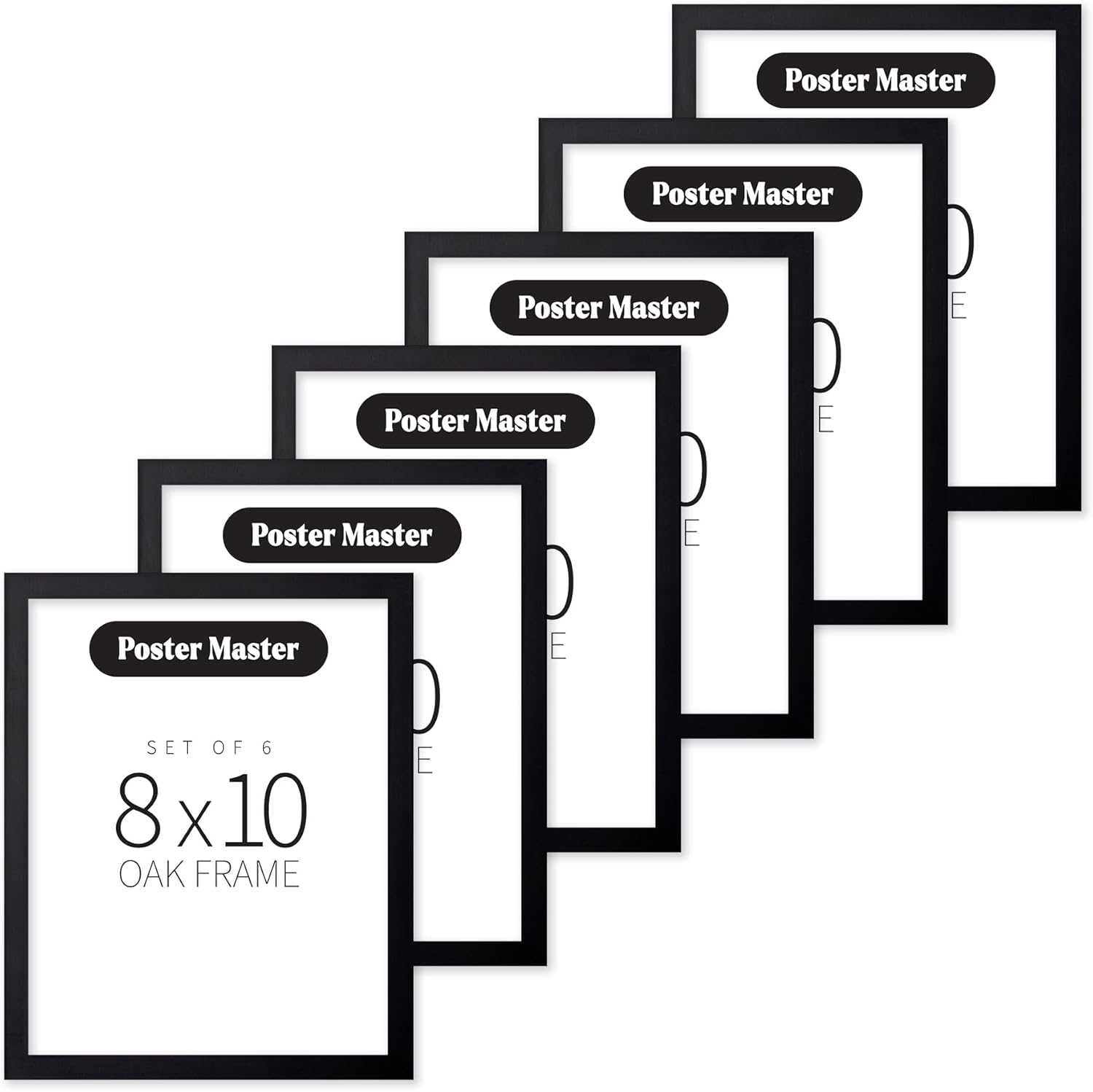 Poster Master 8"x10" Black Wood Frames 8x10 Poster Frames