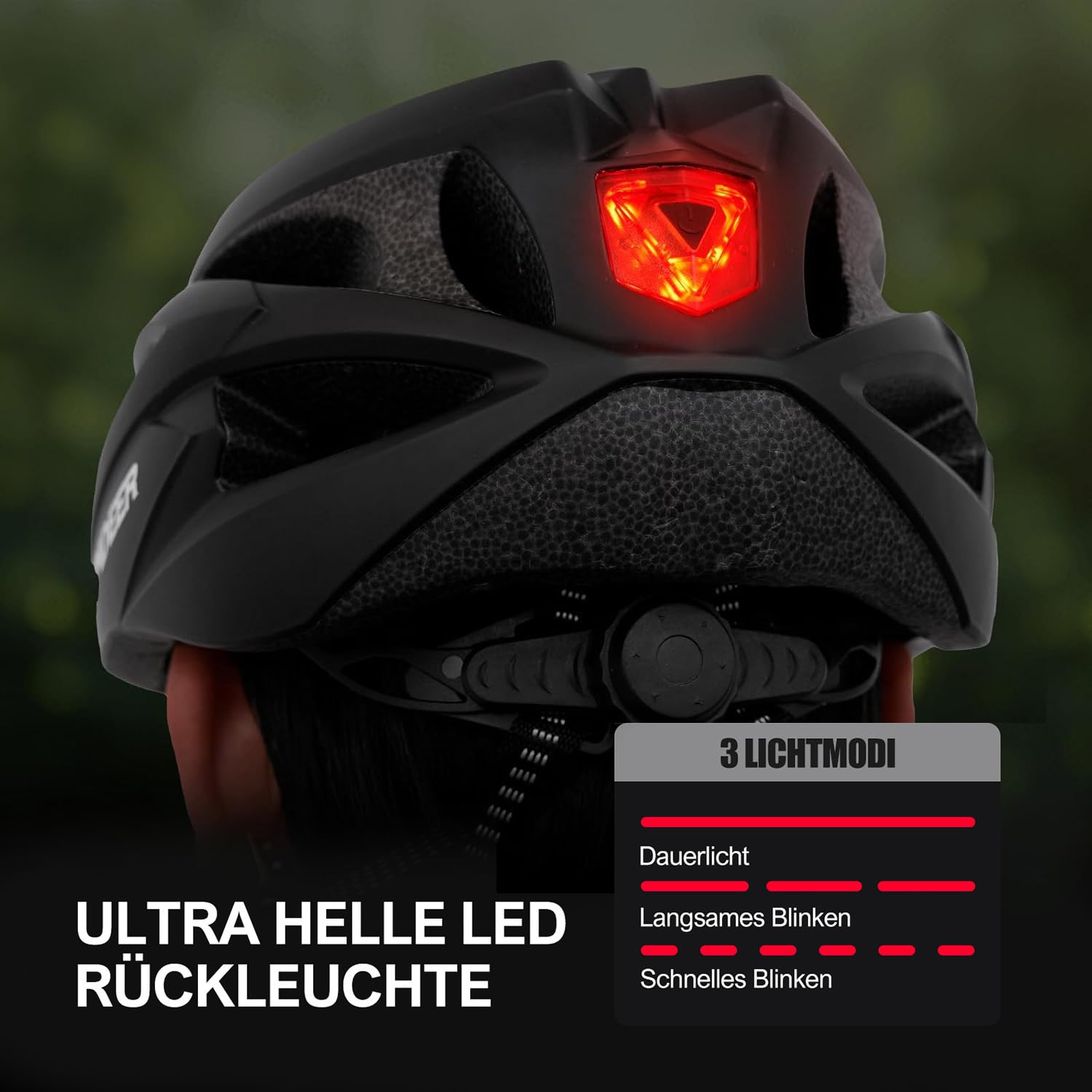 LUMDEER Fahrradhelm Herren und Damen Erwachsene mit Visier und Licht