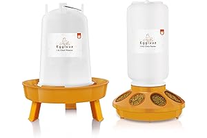 Chick Feeder and Waterer Kit: Automatic Chicken Feeder and Waterer System for...