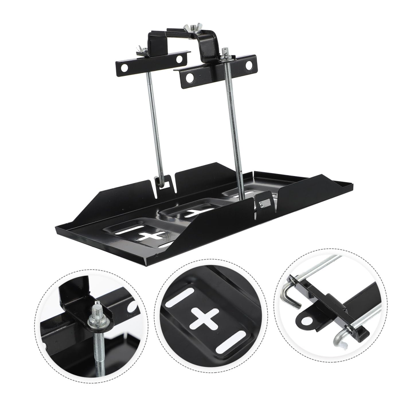Support Batterie Voiture Antirouille Fixation Stable et Pratique pour Maintien Sécurisé des Batteries Automobiles Kit Remplacement Facile et Installation Rapide