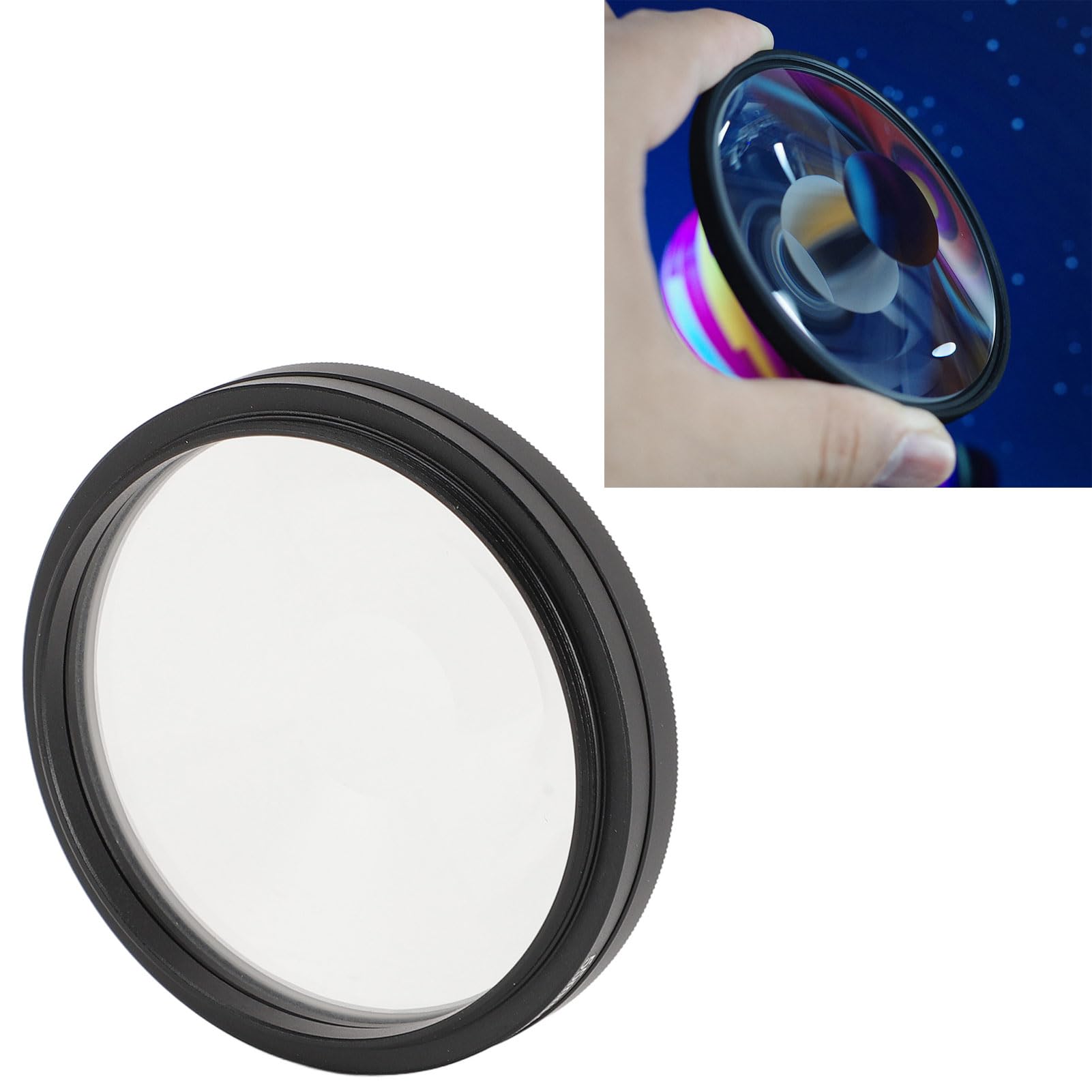 Filtro de Lente de Prisma de 55 Mm, Filtro de Efecto de Desenfoque de Distorsión de Vórtice para Videografía, Retratos o Naturaleza Muerta, con Textura Antideslizante para un