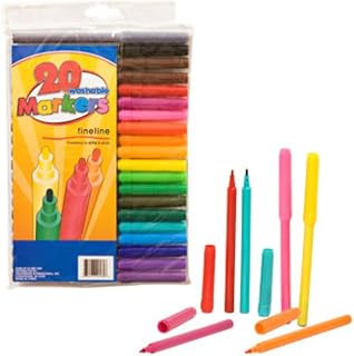 Washable Fineline Markers, 20-ct. Packs by Unknown