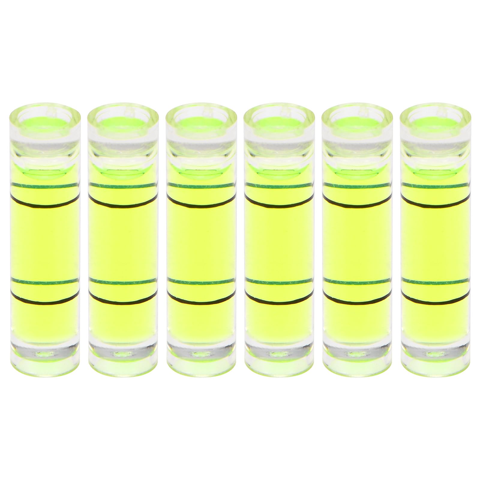Mini Bubble Levels - 6 Pack PMMA Spirit Vials -11