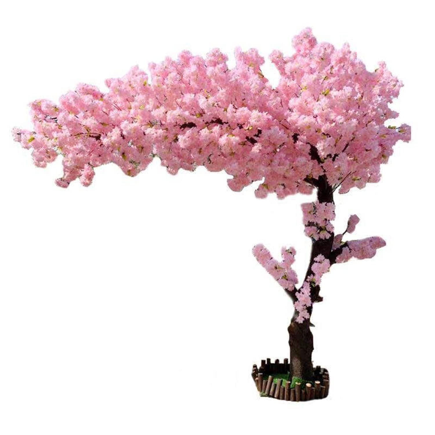 MIAOXIAO Large Simulation Tree Artificial Cherry Blossom Tree with Stabilising Base, Easy To Assemble, for Home, Wedding, Hotel, Shopping Centre Decor,Extended,1.8m high*1.3m wide