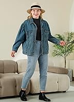 Vista 4 de MRIGNT Paquete de 2 camisetas de manga larga con cuello alto para mujer