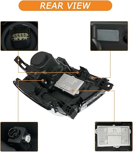 Miniatura 3 de Conjunto de faros delanteros LED completo para Chevy Silverado 1500 2016-2019, con LED DRL, con bombillas, lado del pasajero, repuesto 84893095
