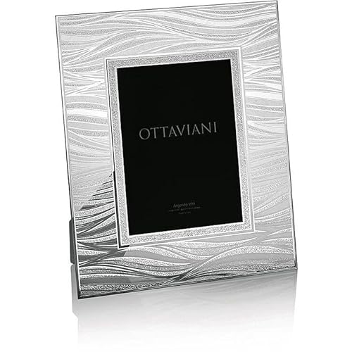 Ottaviani Portafoto della Collezione Il mare della vita in Cristallo e foglia argento Tecnologia Silver Foil cm 13x18