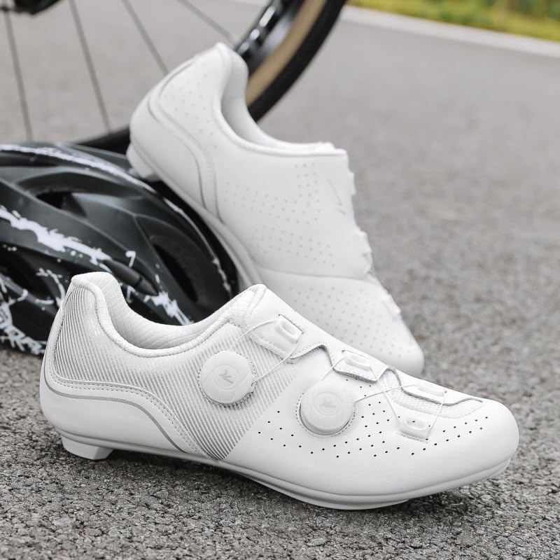Men’s Cycling Shoes SPD & Delta Compatible, Road MTB Bike Shoes, Indoor Outdoor Riding, Stiff Sole, Clipless Pedals2