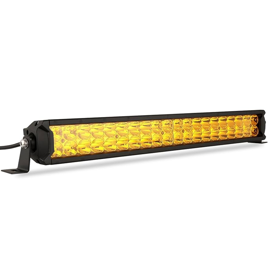 bariki Lee  Amazon.com: BIGLION.X 22 Inch Amber LED Light Bar 200W Spot