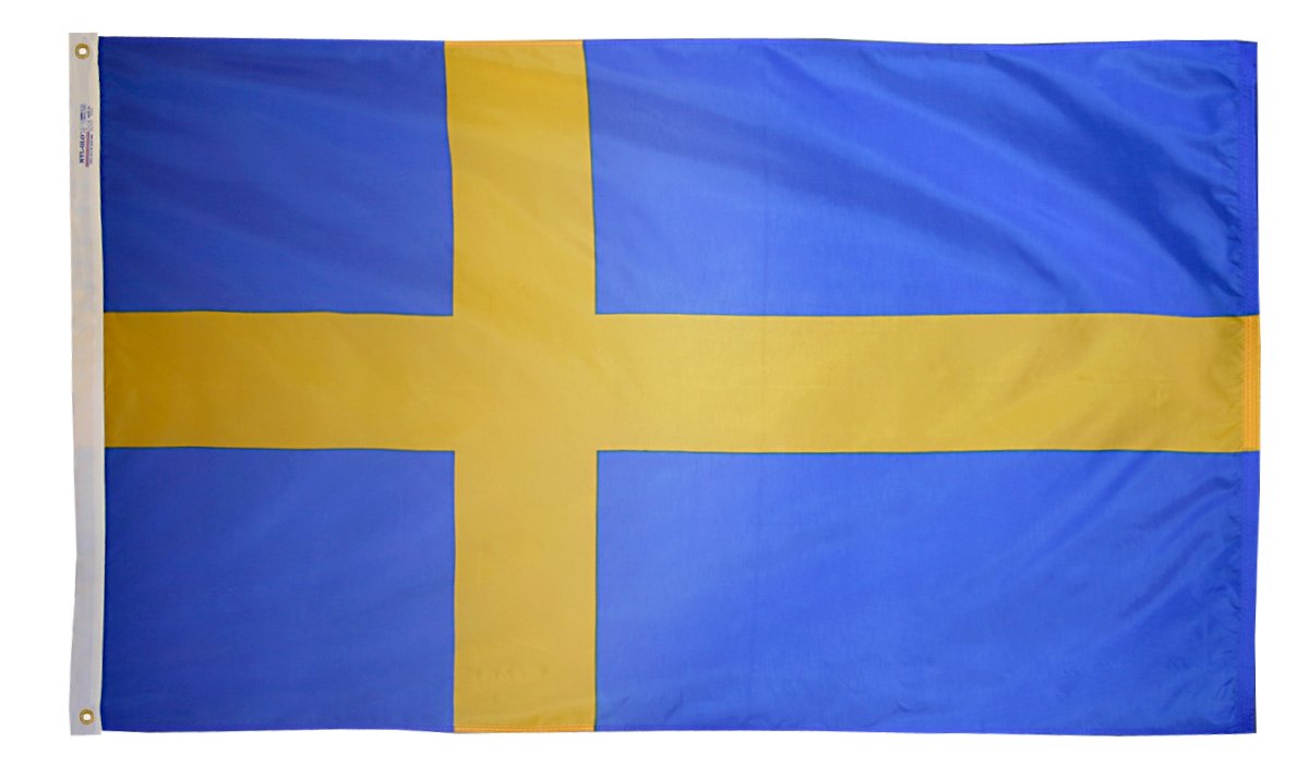 Drapeau de la Suède Annin Flagmakers en nylon Solarguard haute résistance 2x3 pieds