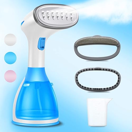 NUOBEIER Steamer for Clothes Steamer, Powerful Handheld Portable Travel Garment Steamer Fabric Wrinkle Remover, 20s Fast Heat-up，280ml Large Detachable Water Tank LS
