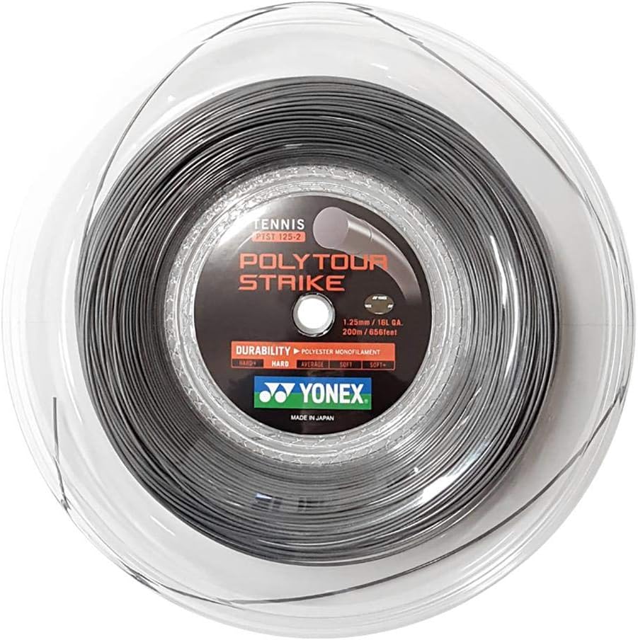 YONEX Poly Tour Strike Tennis String Reel Iron Gray
