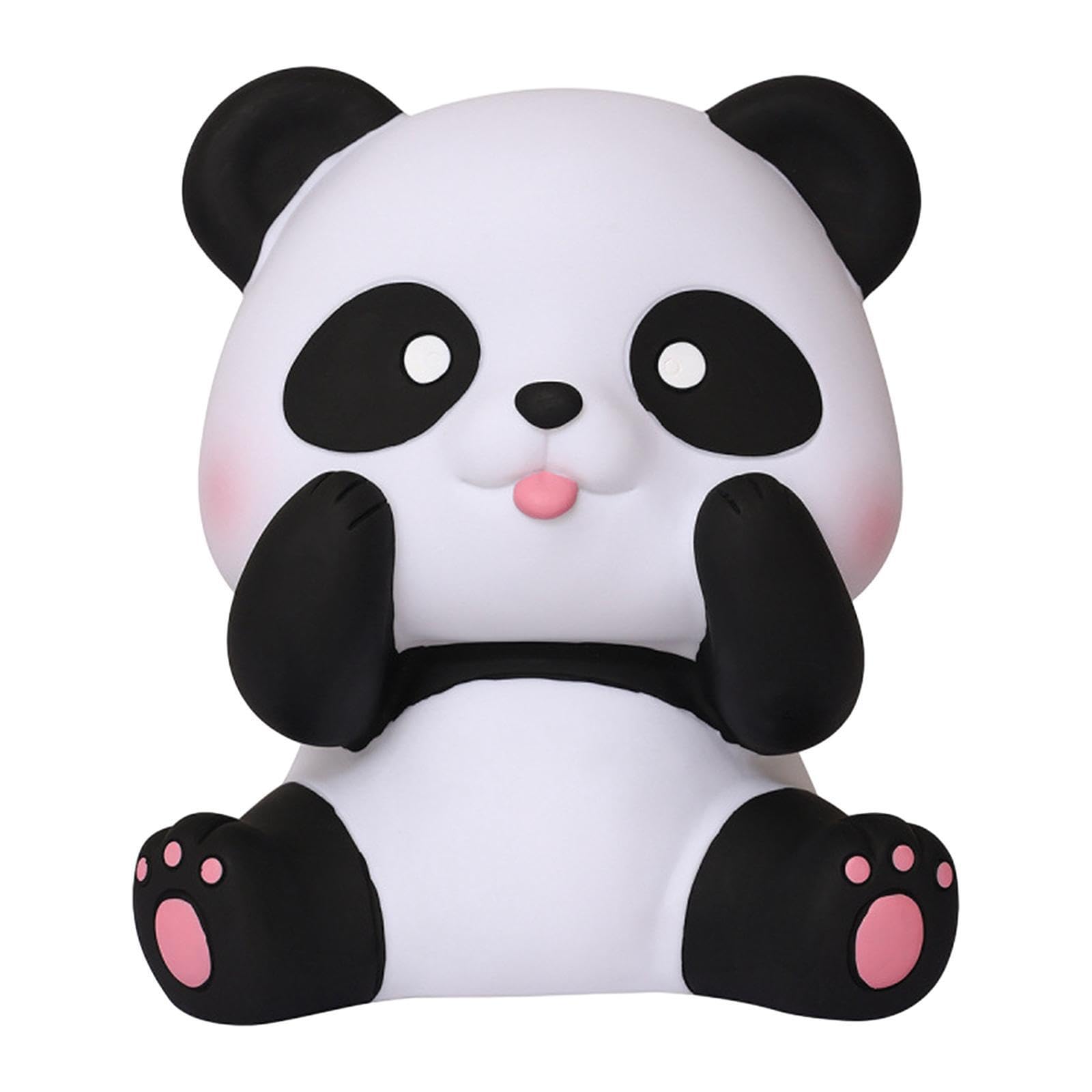 TWISAXC Cute Piggy Bank Panda Figurines Money Saving Pot Children S Money Management At Home And Birthday Gifts Panda Statue Saving Jar Feng Shui Decor Child Save Bank Children, Style A