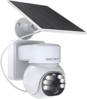 3G/4G LTE Outdoor Cameras Wireless, Solar Powered Home Security Cameras with SIM Card, No WiFi, 4MP Night Vision, Pan Tilt 355°View Spotlight, PIR Motion Sensor, 2 Way Talk