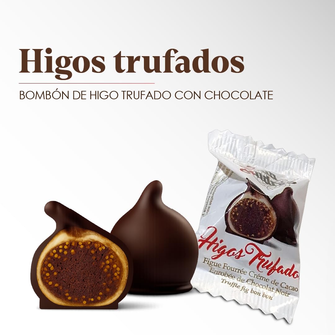 LAPASION - Bombón de higo Trufado con Chocolate | Bombones de Higo | Chocolates para regalar | Bolsa 1 kg | Frutas Trufadas
