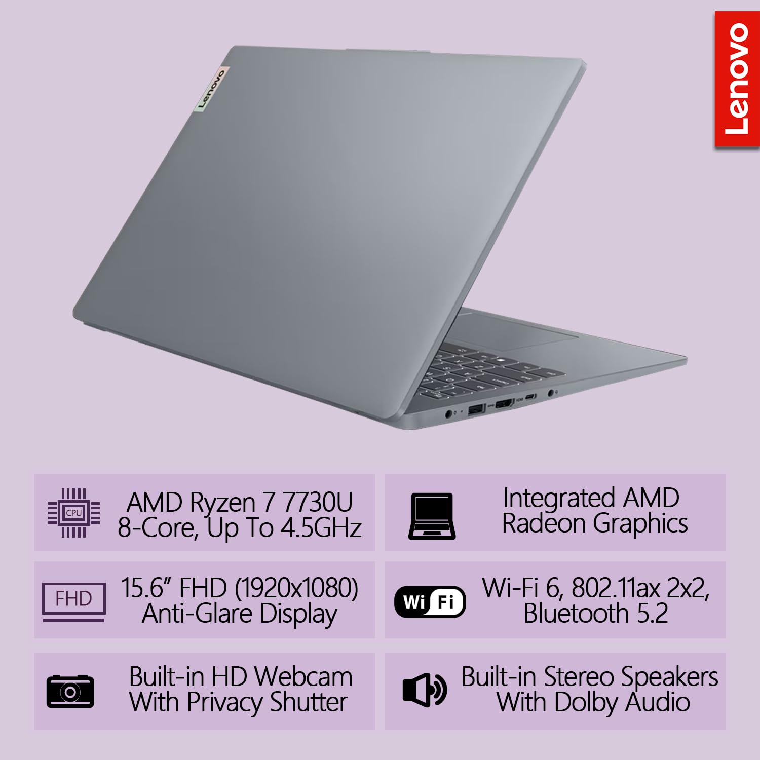 Amazon.com: Lenovo IdeaPad Slim 3 Business Laptop | AMD Ryzen 7