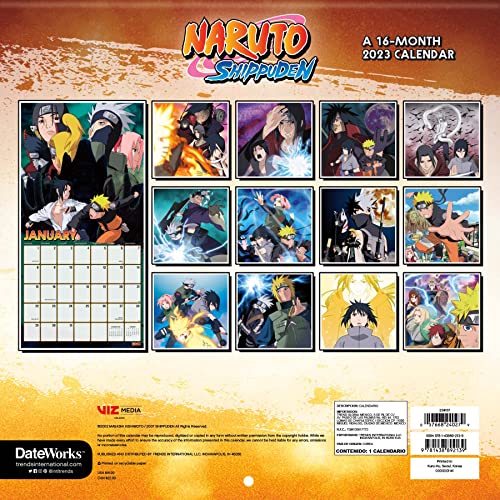 2023 Naruto Shippuden Wall Calendar #TOP3