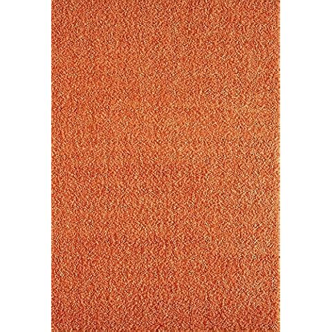 A2Z Rug Pera Shaggy Luxury Orange Rug Cover