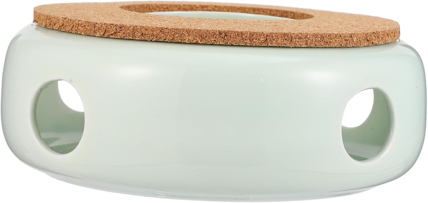 CIYODO 1 x Oven Candle Teapot Heating Galss Teapot Heat Pad Teapot Warmer Tea Light Warmer for