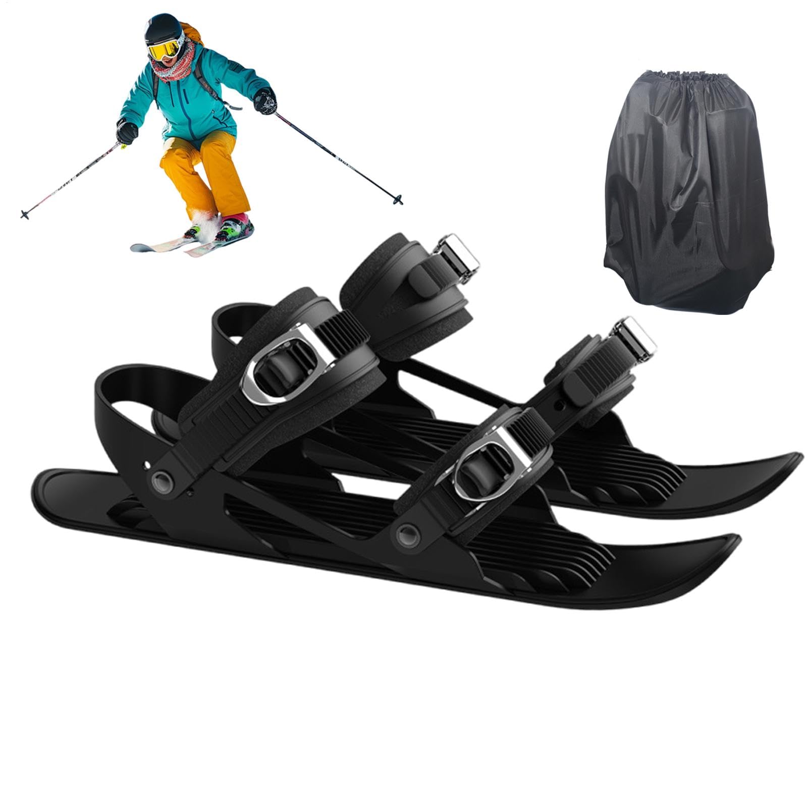 Schneeschuhe für Herren, Schneeschuhe, Skatingskier – leichte Skiwerkzeuge, verstellbares Skizubehör, multifunktionale rutschfeste Schneeschuhe für Erwachsene und Skirennen,