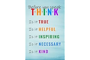 Think Before You Speak Poster - Educational Classroom Decor
