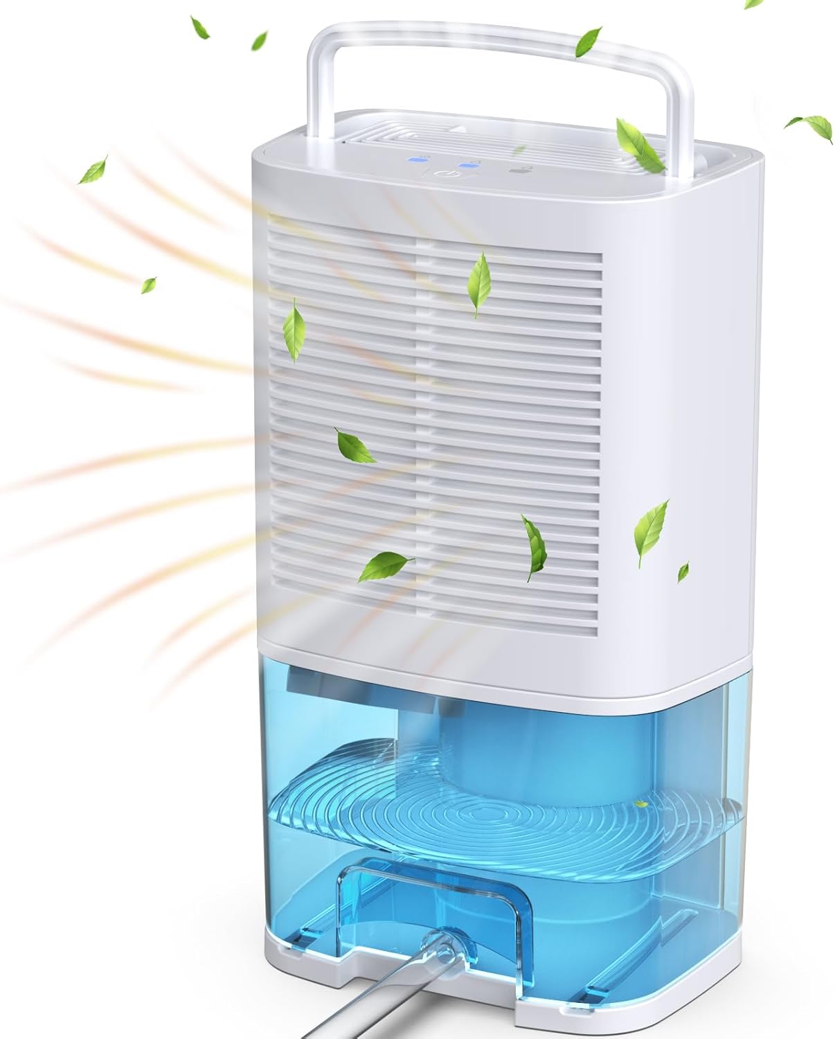 66oz Dehumidifier with Drain Hose, 800 sq. Ft Quiet Dehumidifier With