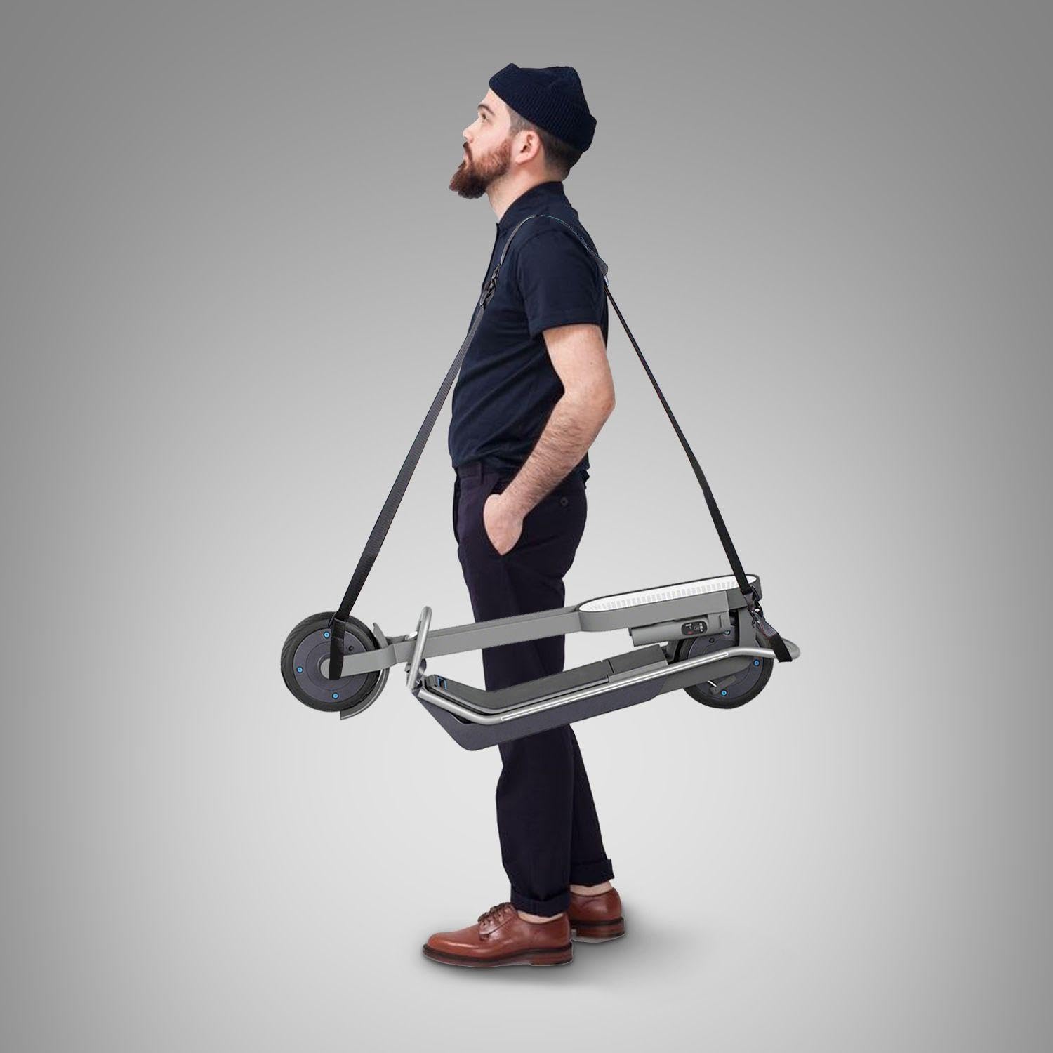 Scolare D'Épaule À Scooter 1 Pièce, Taille Réglable, Sangle Arrière Multifonctionnelle Créative, Commodité Extérieure, Sangle De Support De Scooter.