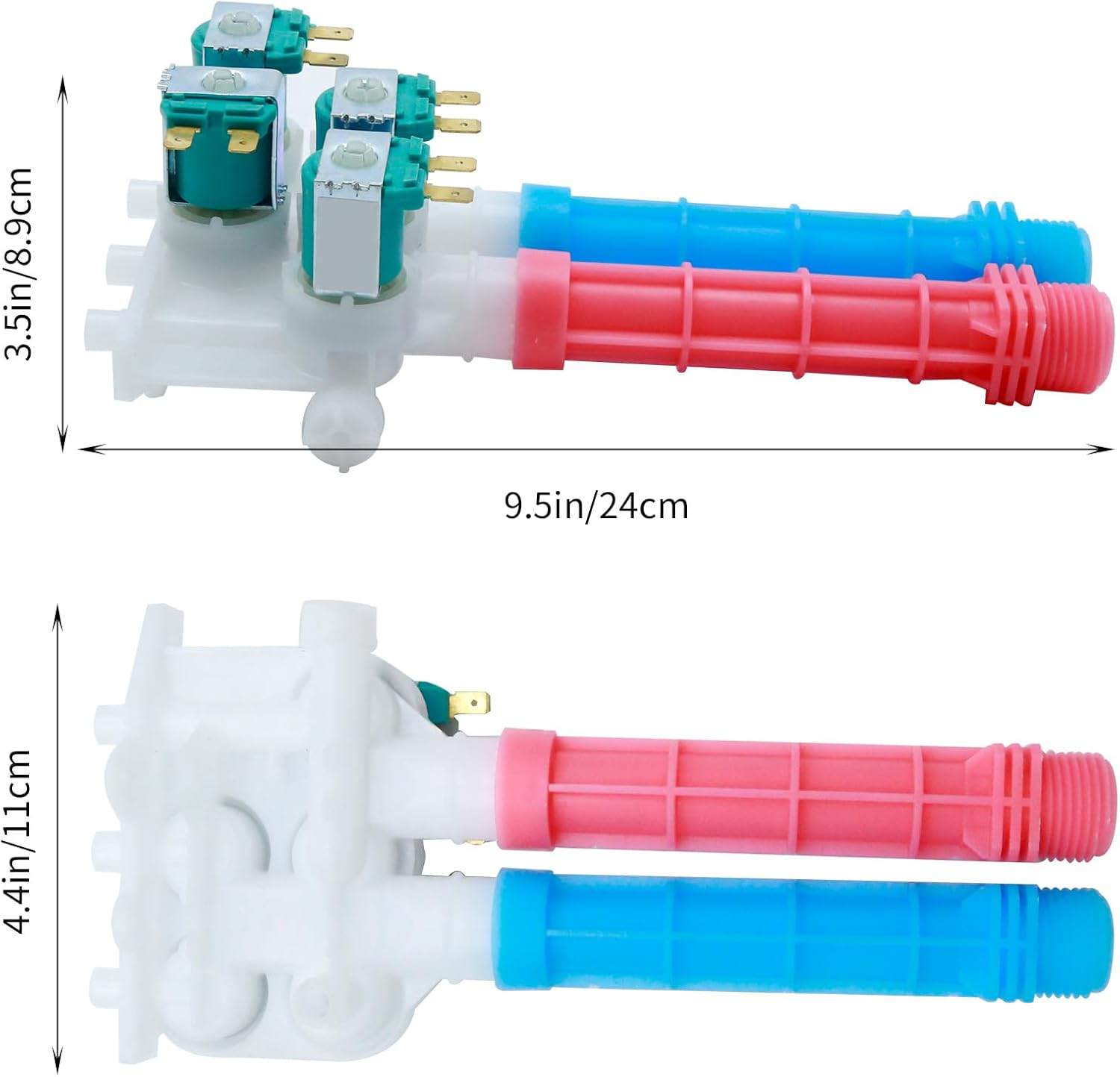 SYOWADA 134637810 Washing Machine Water Inlet Valve, Replacement for Crosley, Replacement for Electrolux, Replacement for Frigi-daire, Replacement for Ken-more, Replaces 34637800, AP4368791