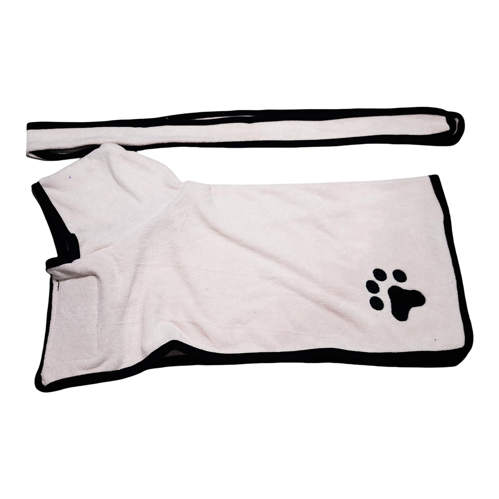 Albornoz ajustable con capucha para perros, toalla de baño de microfibra superabsorbente para mascotas, cómoda para razas pequeñas